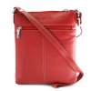 cervena kozena zipova minikabelka 212 3013 31