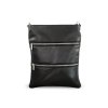 cerna kozena zipova kabelka s popruhem 212 3066 60