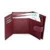 burgundy damska kozena penezenka se zapinkou 511 9769 34