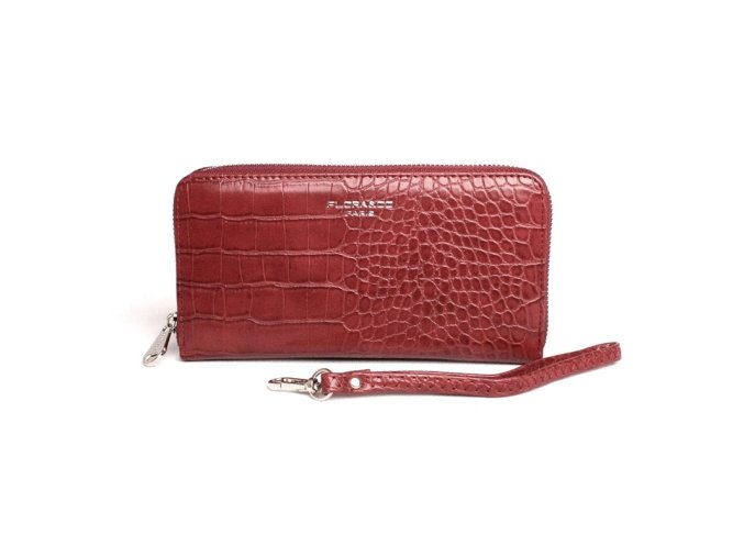 Celozipová peněženka FLORA&CO X2701 tmavěčervená - vínová