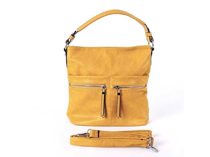 Středně velká kabelka na rameno i crossbody ROMINA & CO D191/22 žlutá