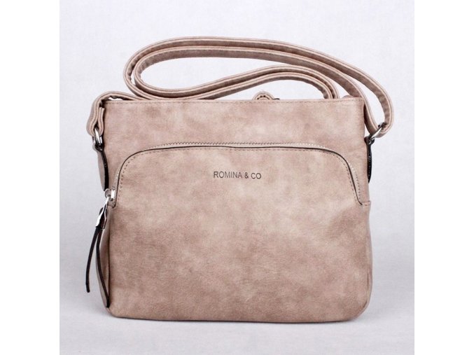 Malá crossbody kabelka ROMINA & CO DF06 hnědo-šedá