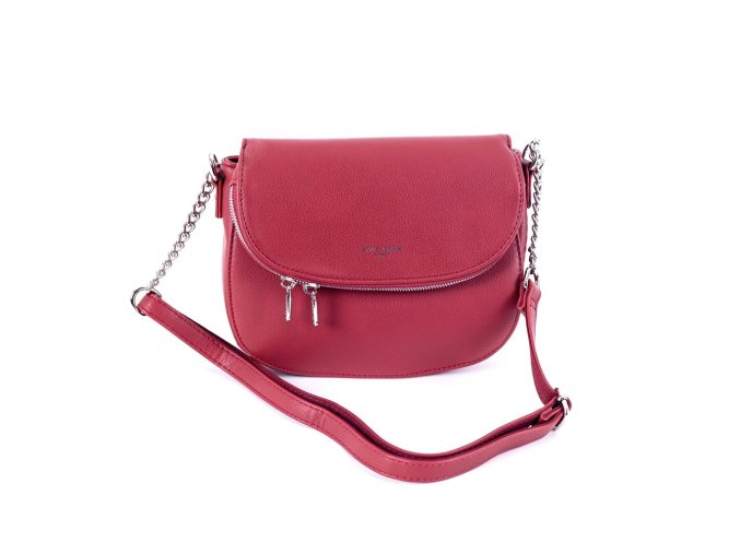 Malá crossbody kabelka David Jones 6815-1 tmavěčervená