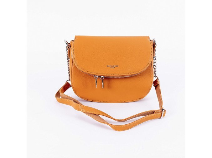 Malá crossbody kabelka David Jones 6815-1 hořčicová