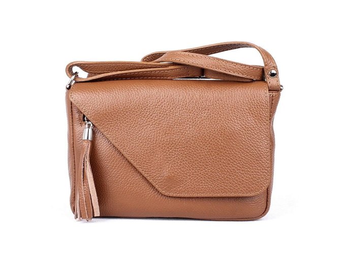 Malá kožená crossbody kabelka no. 151 hnědá