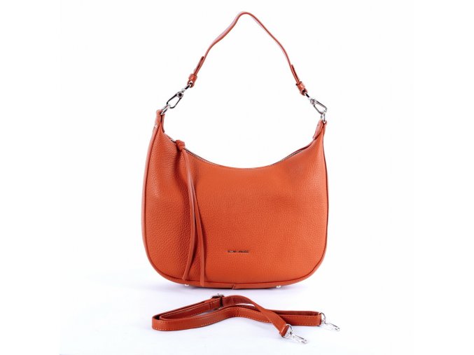 Středně velká kabelka na rameno/crossbody David Jones 6901-2 oranžovo-hnědá