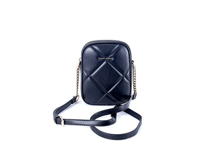 Malá dvouoddílová crossbody kabelka David Jones 7020 černá