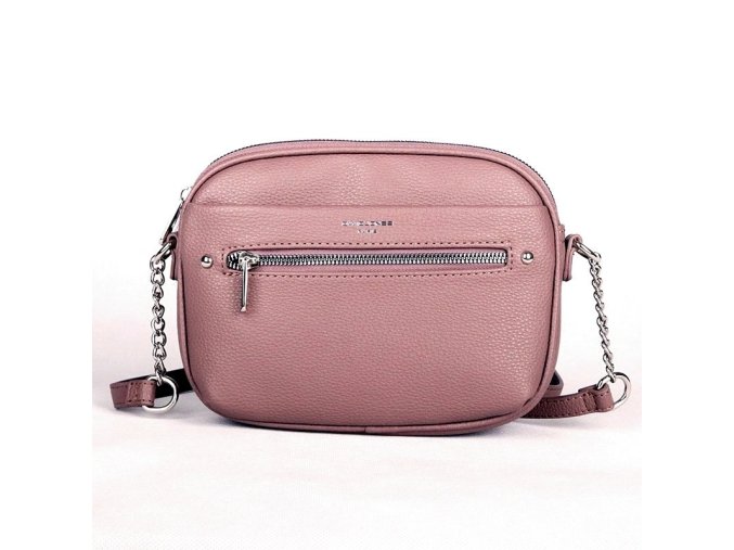 Malá crossbody kabelka David Jones CM6767A starorůžová