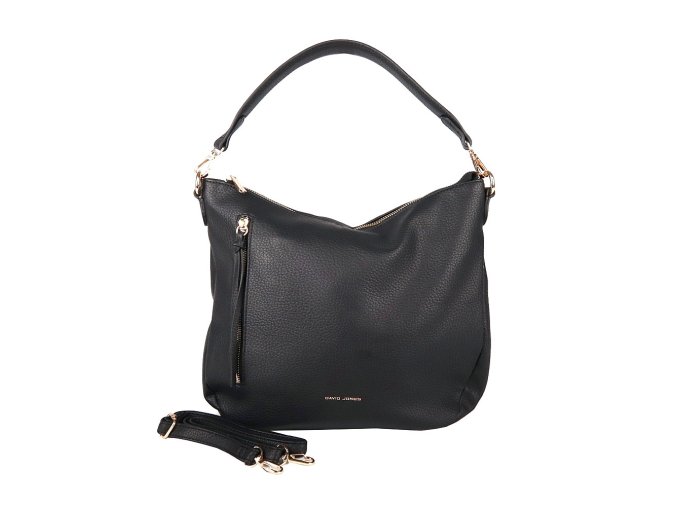Středně vělká kabelka na rameno i crossbody David Jones 7026 černá