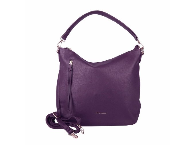 Středně vělká kabelka na rameno i crossbody David Jones 7026 fialová
