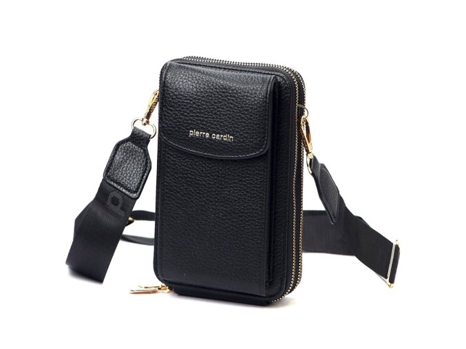 Malá crossbody kabelka s pouzdrem na mobil Pierre Cardin černá