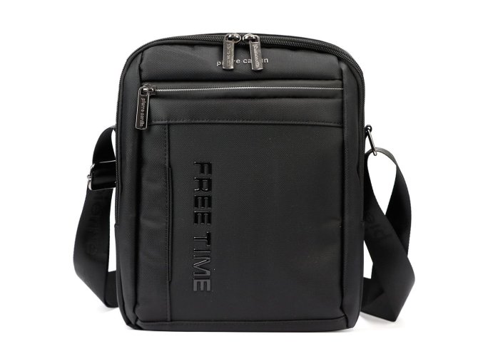 Středně velká pánská crossbody taška Pierre Cardin 8134 černá