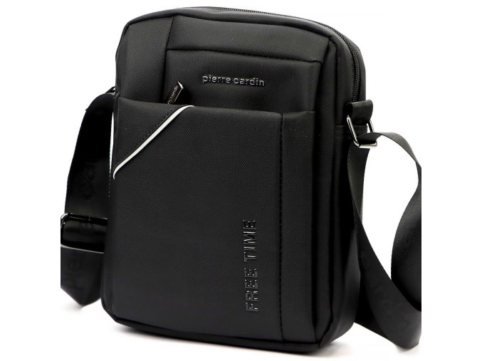 Středně velká pánská crossbody taška Pierre Cardin 2011 černá