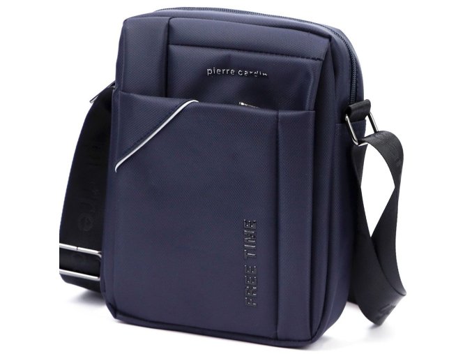 Středně velká pánská crossbody taška Pierre Cardin 2011 modrá