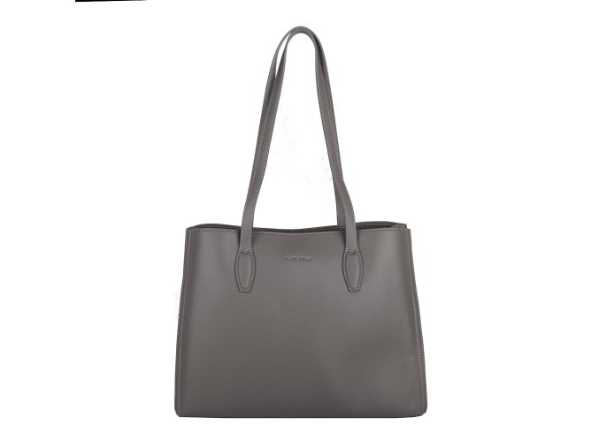 Velká tříoddílová kabelka na rameno David Jones CM7796 šedá