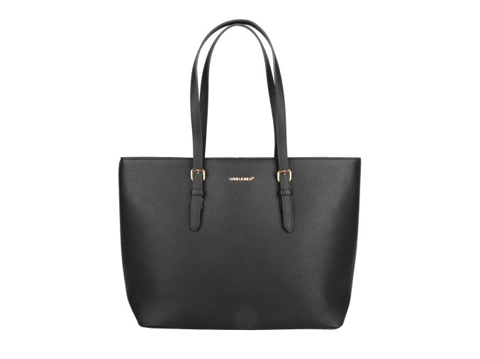 Velká kabelka na rameno David Jones CM6738-3 černá na formát A4
