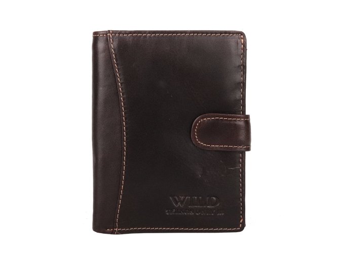 Kožená peněženka Wild Things Only 5502 tmavěhnědá