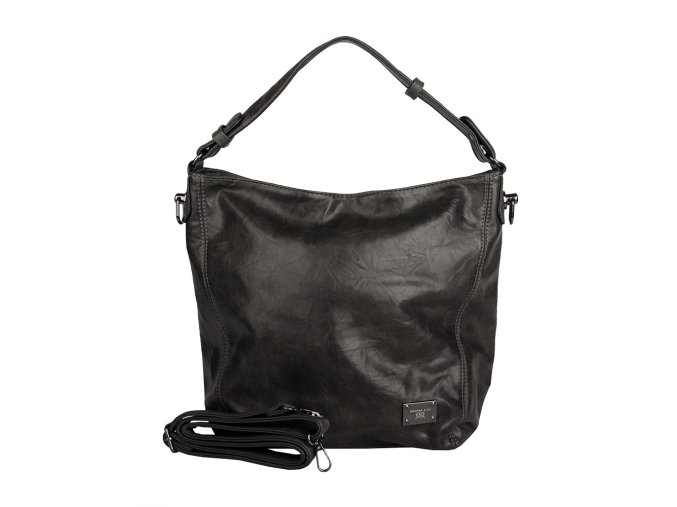 Velká kabelka na rameno i crossbody ROMINA D569/25 tmavěšedá
