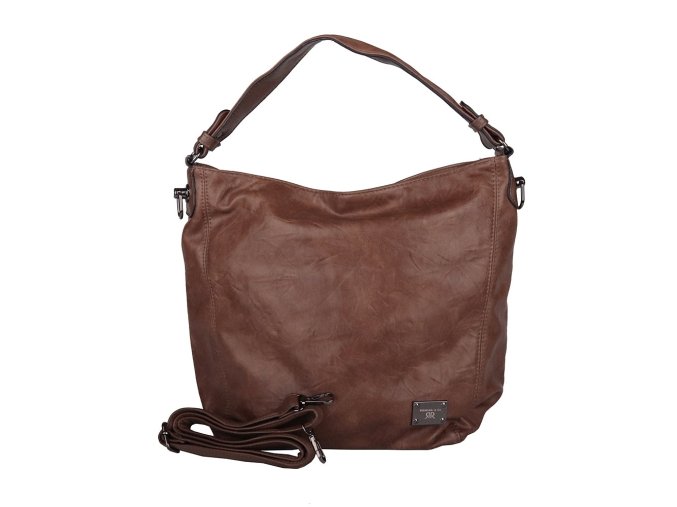 Velká kabelka na rameno i crossbody ROMINA D569/25 světlehnědá