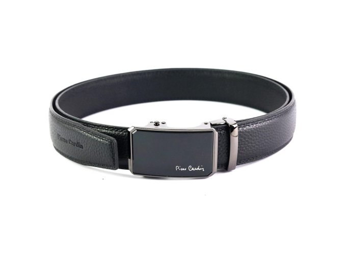 Pánský kožený opasek Pierre Cardin 656 HY09 délka 120/100 cm černý