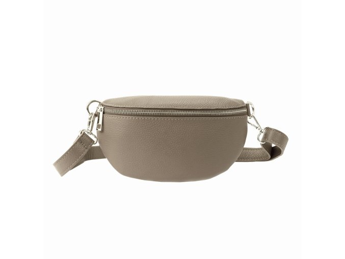 Dámská kožená ledvinka Vera Pelle no. 15 tmavěbéžová