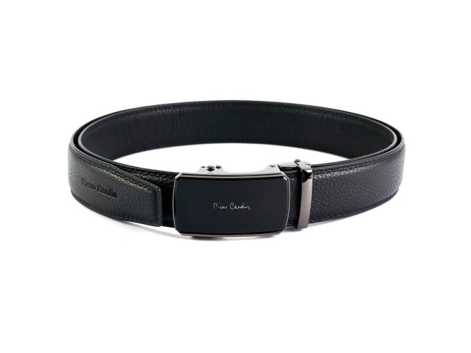 Pánský kožený opasek Pierre Cardin 655 HY09 délka 130/110 cm černý