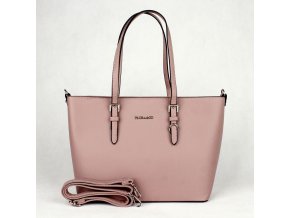 Velká pevná kabelka na rameno FLORA&CO F9126 tmavěrůžová