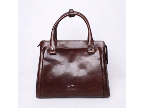 Luxusní dámská kabelka do ruky Marta Ponti no. 6056 tmavěhnědá