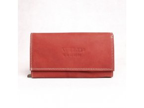 Kožená peněženka Wild Tiger červená XL