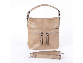 Středně velká kabelka na rameno i crossbody ROMINA & CO D191/22 hnědá