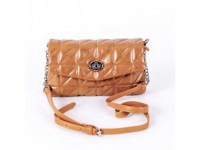 Moderní malá crossbody kabelka David Jones 6719-1A hnědá