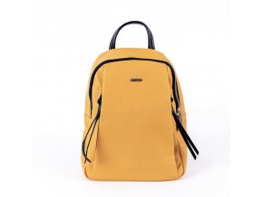 Žlutý batoh střední velikosti David Jones 6727-3A, obsah cca. 6 l