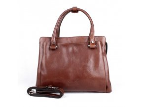 Luxusní dámská kabelka do ruky Marta Ponti no. 6056 hnědá