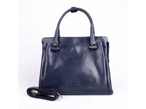 Luxusní dámská kabelka do ruky Marta Ponti no. 6056 tmavěmodrá