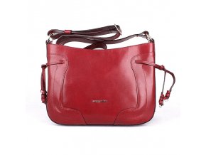 Luxusní dámská crossbody kabelka Marta Ponti no. 6195 tmavěčervené