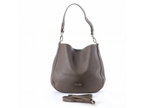 Středně velká moderní kabelka na rameno i crossbody David Jones CM6561 tmavěhnědá