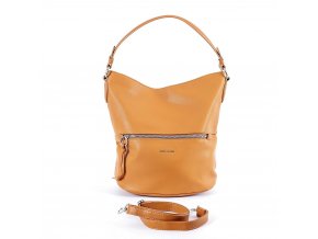 Středně velká kabelka na rameno i crossbody David Jones 6765-1 tmavěoranžová