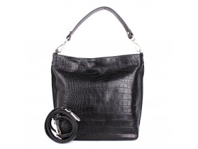Luxusní  kožená kabelka na rameno/crossbody Gianni Conti no. 028 černá