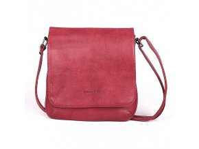 Malá crossbody kabelka ROMINA & CO F21 tmavěčervená s klopou