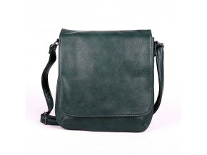 Malá crossbody kabelka ROMINA & CO F21 tmavězelená s klopou