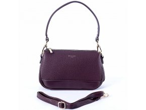 Malá kabelka na rameno i crossbody kabelka David Jones 7017 tmavěvínová