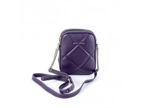 Malá dvouoddílová crossbody kabelka David Jones 7020 tmavěfialová