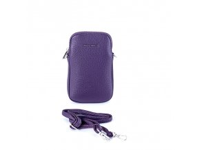 Malá crossbody kabelka na mobil a doklady David Jones 6937 fialová