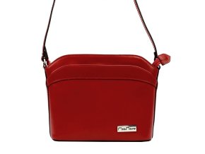 Malá kožená crossbody kabelka Mia More no. 009 červená