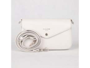 Malá crossbody kabelka David Jones CM6120B krémově bílá