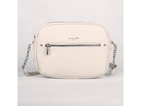 Malá crossbody kabelka David Jones CM6767A krémově bílá