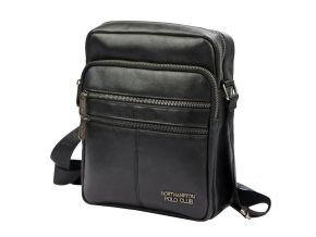 Pevnější středně velká pánská crossbody taška Northampton 3103 černá