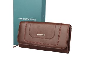 Luxusní kožená peněženka Marta Ponti no. 705 hnědá