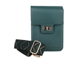 Malá crossbody kabelka (taštička) na mobil David Jones CM7294 tmavězelená