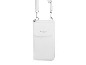 Malá crossbody kabelka (pouzdro na mobil a peněženka) Flora 60 bílá